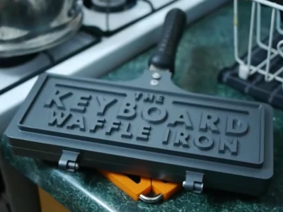 The Keyboard Stovetop Waffle Maker