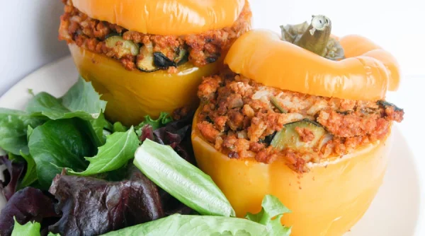 Chorizo stuffed peppers